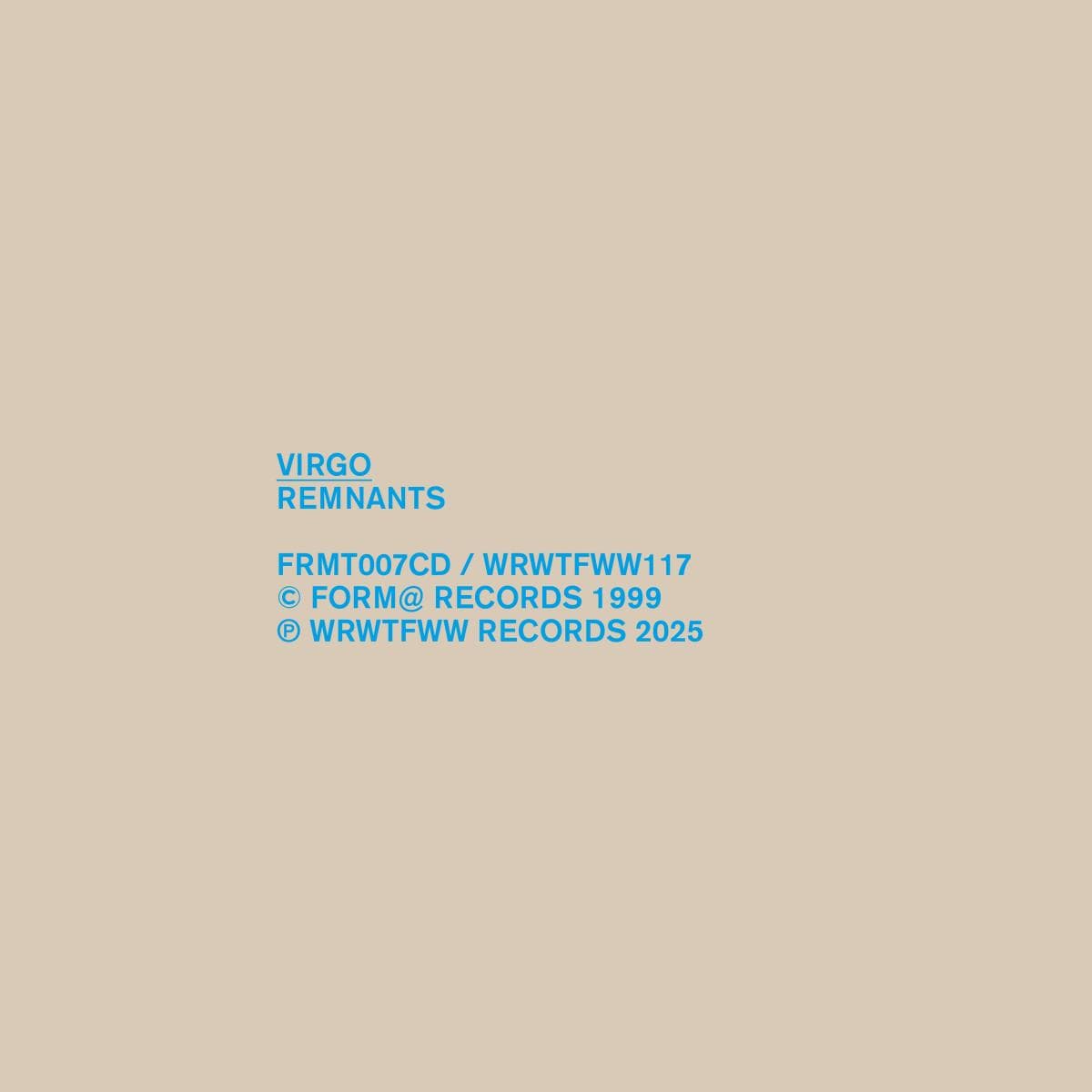 Remnants LP 2x12"